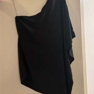 SHEIN Black One-Shoulder Blouse